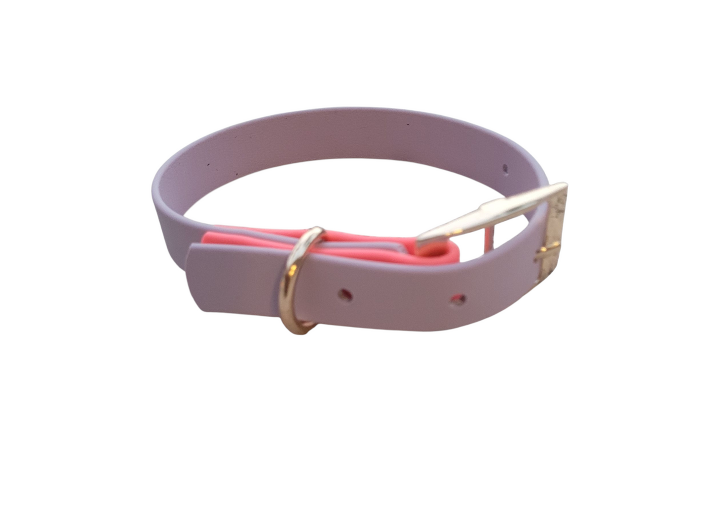 Bark Accent Collar - Violet w/Pastel Pink Accent - Medium